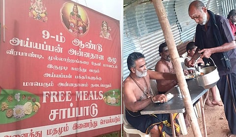 பாதயாத்திரை பக்தர்களுக்காக சபரிமலை வழித்தடத்தில் அன்னதான குடில்கள் அதிகரிப்பு