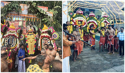 குமரி: குமாரகோயிலுக்கு போலீஸார், பொதுப்பணித் துறையினர் காவடி ஊர்வலம்