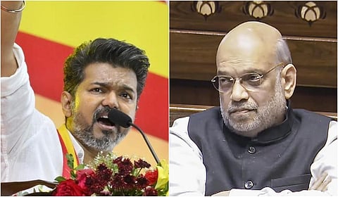 ‘‘அம்பேத்கர் பெயரை உச்சரித்துக்கொண்டே இருப்போம்’’ - அமித் ஷாவுக்கு விஜய் கண்டனம்