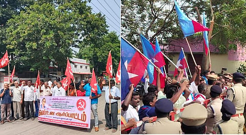 அம்பேத்கர் விவகாரம்: அமித் ஷாவை கண்டித்து விசிக, சிபிஎம் போராட்டம்