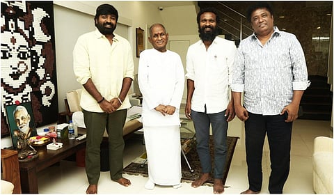 விடுதலை படக்குழுவினர் இசையமைப்பாளர் இளையராஜாவை சந்தித்தனர்.