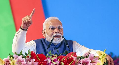 நாட்டின் நீர் பாதுகாப்புக்கு வழிகாட்டிய அம்பேத்கருக்கு உரிய பெருமையை காங். கொடுக்கவில்லை - பிரதமர் மோடி