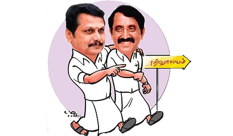 செ.ம.வேலுசாமிக்கு வலை விரிக்கிறாரா செந்தில் பாலாஜி? - கும்பாபிஷேக ‘கவனிப்பால்’ வட்டமடிக்கும் சர்ச்சை