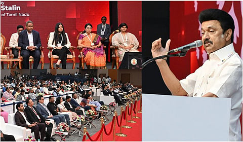 ‘உமாஜின் தமிழ்நாடு 2025’ தகவல் தொழில்நுட்ப உச்சிமாநாட்டில் உரையாற்றும் முதல்வர் ஸ்டாலின்
