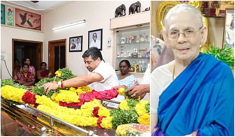 சாலமன் பாப்பையா மனைவி மறைவு - அமைச்சர்கள், தமிழ் ஆர்வலர்கள் அஞ்சலி