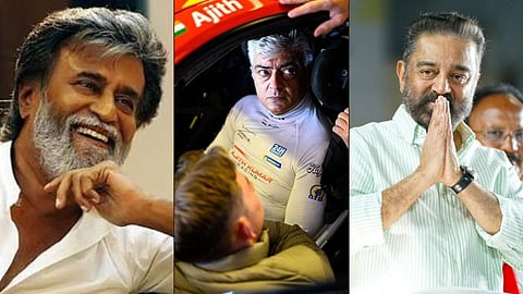 நடிகர் அஜித்துக்கு ரஜினி, கமல் வாழ்த்து