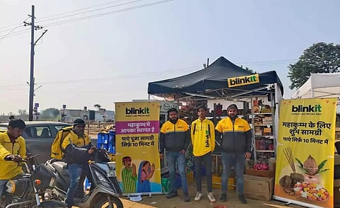 பிரயாக்ராஜ் கும்பமேளாவில் பிளிங்க்இட் தற்காலிக கடைகள் திறப்பு