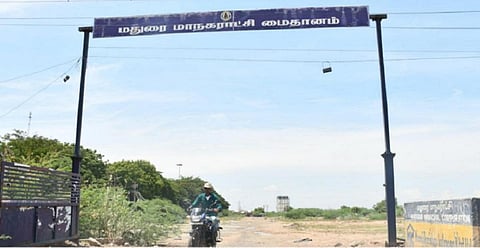 மதுரையில் டைடல் பார்க் அமையவுள்ள மாநகராட்சிக்கு சொந்தமான இடம்.