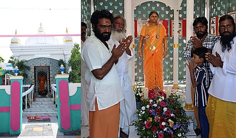 ராமநாதபுரத்தில் இறந்த தாயின் நினைவாக அவரது மகன்கள் மணிமண்டபம்