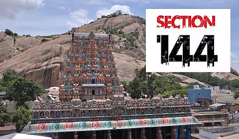 திருப்பரங்குன்றம் மலை விவகாரம்: மதுரையில் இன்றும் நாளையும் 144 தடை உத்தரவு அமல்