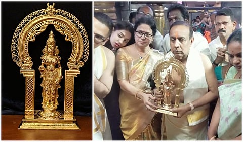 கன்னியாகுமரி கோயிலுக்கு ரூ.6 கோடியில் தங்க விக்ரகம் வழங்கிய கேரள பக்தர்!