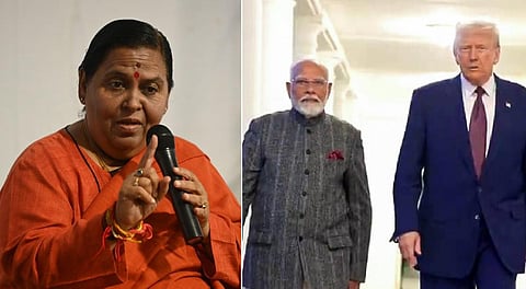 “இந்தியர்களை நாடு கடத்திய விதம் வெட்கக்கேடானது!” - பாஜக மூத்த தலைவர் உமா பாரதி கருத்து