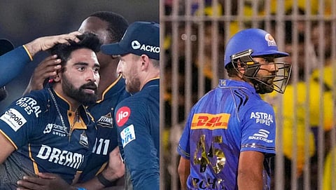 ரோஹித் சர்மா விக்கெட்டை வீழ்த்திய முகமது சிராஜ் | GT vs MI