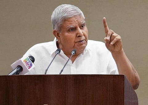 ‘சூப்பர் நாடாளுமன்றம்’ ஆக செயல்படும் நீதிபதிகள்: குடியரசு துணைத் தலைவர் தன்கர் கடும் விமர்சனம்