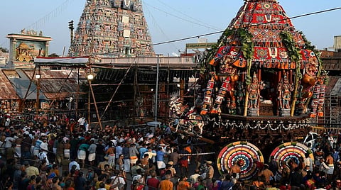 சித்திரை பிரம்மோற்சவத்தை முன்னிட்டு திருவல்லிக்கேணி பார்த்தசாரதி கோயிலில் இன்று தேரோட்டம்