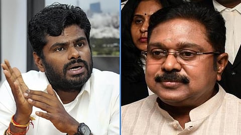 முதல்வரின் குடும்ப நபருக்காகவே விண்வெளி தொழில் கொள்கை: அண்ணாமலை, டிடிவி விமர்சனம்