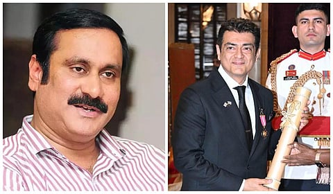 பத்ம விருதுகள்: நடிகர் அஜித், கிரிக்கெட் வீரர் அஸ்வினுக்கு அன்புமணி வாழ்த்து