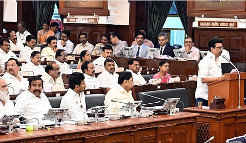 சட்டப்பேரவையில் காவல் மற்றும் தீயணைப்புத் துறை மானியக் கோரிக்கை மீதான விவாதத்துக்குப் பதிலளித்து முதல்வர் ஸ்டாலின் பேசினார்