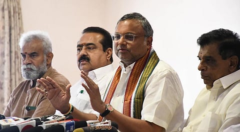 “தமிழகத்தில் திராவிட கட்சிகளால் தேசிய கட்சிகளை தவிர்க்க முடியாது” - கார்த்தி சிதம்பரம்