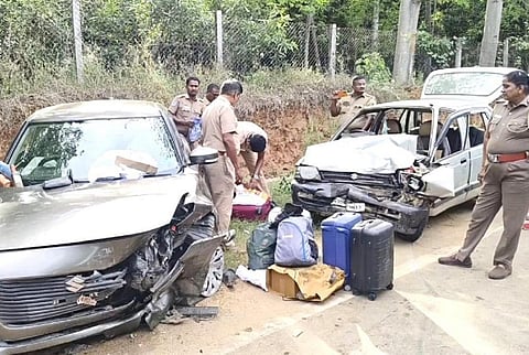 தேனி அருகே சாலை விபத்து: முன்னாள் அமைச்சர் ராஜேந்திர பாலாஜியின் உறவினர் உயிரிழப்பு
