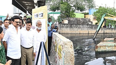 சென்னையில் வெள்ளத்தடுப்பு பணிகளை ஆய்வு செய்தார் முதல்வர் ஸ்டாலின்: பருவமழைக்கு முன்பு பணிகளை முடிக்க அறிவுறுத்தல்