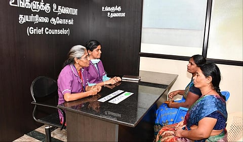 மதுரை அரசு ராஜாஜி மருத்துவமனையில் விபத்து அவசர சிகிச்சை பிரிவு மற்றும் தலைக்காய தீவிர சிகிச்சை பிரிவில் திறக்கப்படவுள்ள துயர்நிலை ஆலோசர் உதவி மையம்