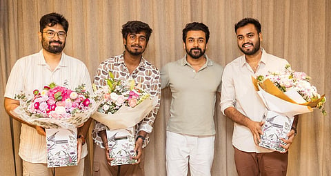 ‘டூரிஸ்ட் ஃபேமிலி’ படக்குழுவை நேரில் அழைத்து பாராட்டிய சூர்யா!