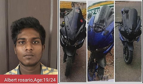 விலையுயர்ந்த இருசக்கர வாகனங்களை குறி வைத்து திருட்டு: திருவண்ணாமலை கொள்ளையன் சென்னையில் கைது