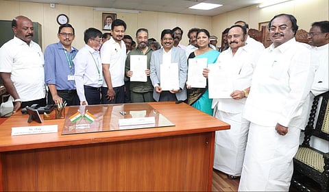மாநிலங்களவை உறுப்பினர்களாக கமல், வில்சன் உள்ளிட்ட 6 பேரும் போட்டியின்றி தேர்வு
