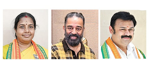வானதி சீனிவாசன், கமல்ஹாசன், மயூரா எஸ்.ஜெயக்குமார்