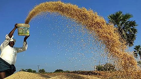 நெல் கொள்முதலுக்கான ரூ.500 கோடி நிலுவை தொகையை கேட்டு விவசாயிகள் மறியல் போராட்டம்