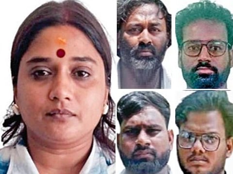 திருப்பதி இளைஞரை கொலை செய்து உடலை கூவத்தில் வீசிய ஆந்திர பெண் உள்பட 5 பேர் கைது