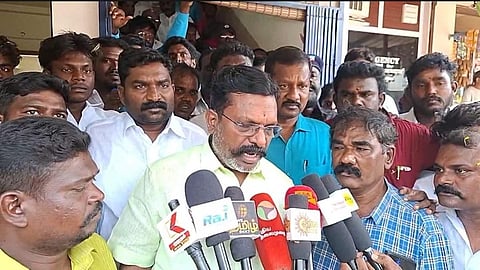 “அதிமுகவை கிள்ளுக்கீரையாக கருதுகிறார் அமித்ஷா” - திருமாவளவன்