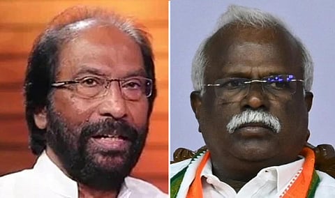திமுக எம்.பி திருச்சி சிவா | நெல்லை எம்.பி.ராபர்ட் புரூஸ் - கோப்புப் படங்கள்