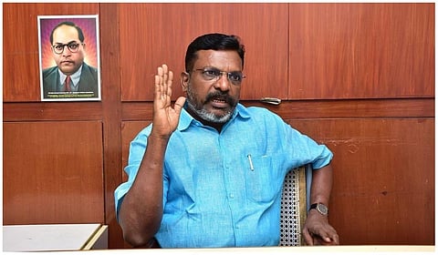 பொதுக்கூட்ட பேச்சுக்காக அவதூறு வழக்கு: நீதிமன்றத்தில் ஆஜராவதில் இருந்து திருமாவளவனுக்கு விலக்கு