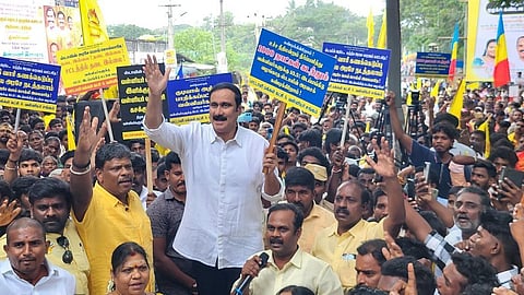 உள் இடஒதுக்கீடு கோரி விழுப்புரத்தில் இன்று பாமக போராட்டம்