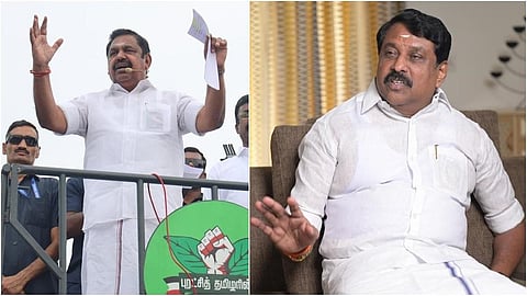 அதிமுக பொதுச் செயலாளர் எடப்பாடி பழனிசாமி, பாஜக மாநிலத் தலைவர் நயினார் நாகேந்திரன்.