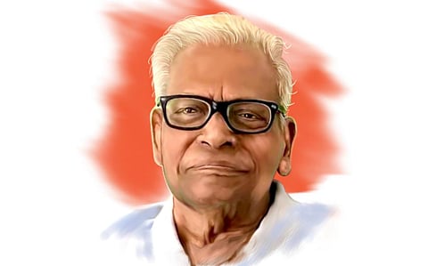 வி.எஸ்.அச்சுதானந்தன் | Illustration by Satheesh Vellinezhi