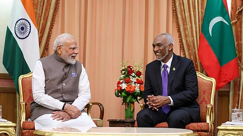 மாலத்தீவில் பிரதமர் மோடிக்கு உற்சாக வரவேற்பு