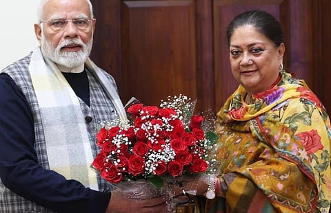 மீண்டும் முதல்வரா அல்லது பாஜக தலைவரா? - மோடி - வசுந்தரா ராஜே சந்திப்பால் சர்ச்சை