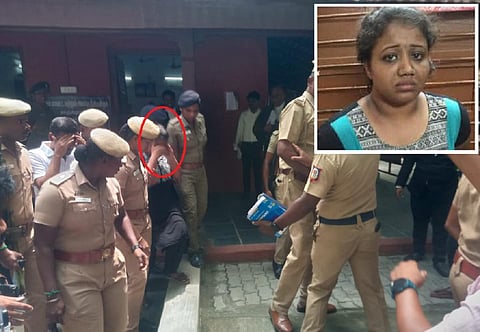 உள்படம்: கொலையாளி அபிராமி