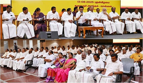 ‘வாக்குத் திருட்டு’ மற்றும் பிஹார் SIR-க்கு கண்டனம்: திமுக மாவட்ட செயலாளர்கள் கூட்டத்தில் தீர்மானம்