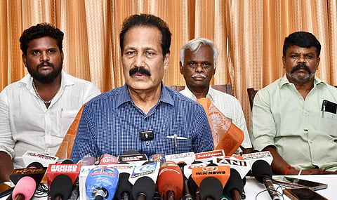 புதிய தமிழகம் கட்சி தலைவர் கிருஷ்ணசாமி - கோப்புப் படம்: நா.தங்கரத்தினம்.