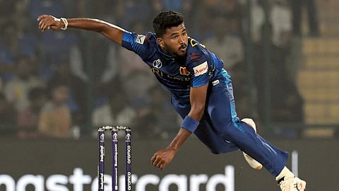இலங்கை அணியின் பவுலர் தில்ஷன் மதுஷங்கா