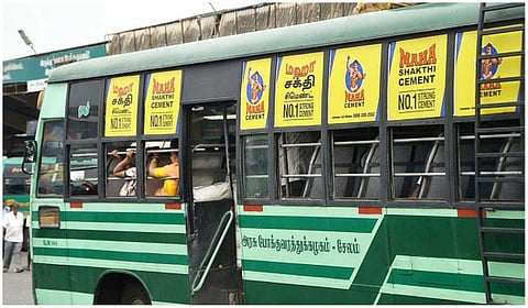 அரசுப் பேருந்து கண்ணாடிகள், ஜன்னல்களில் ஒட்டப்பட்டுள்ள விளம்பரங்களை அகற்றக் கோரி வழக்கு