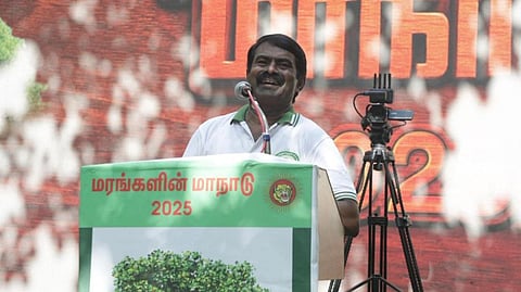 “நல்லகண்ணு பிறந்த மண்ணில் நாடாளத் துடிக்கும் நடிகன்...” - மரங்களின் மாநாட்டில் சீமான் சீற்றம்