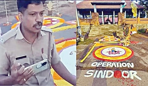 கேரள கோயிலில் ‘ஆபரேஷன் சிந்தூர்’ பெயரில் மலர் கம்பளம்: ஆர்எஸ்எஸ் தொண்டர்கள் மீது வழக்குப்பதிவு