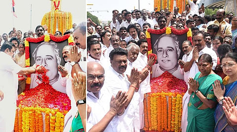 அண்ணாவின் 117வது பிறந்த நாள்: இபிஎஸ் தலைமையில் அதிமுகவினர் மரியாதை