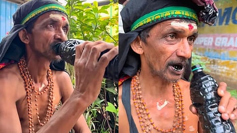 கர்நாடகாவில் 30 ஆண்டுகளுக்கும் மேலாக தினமும் இன்ஜின் ஆயில் குடித்து உயிர் வாழும் ‘ஆயில் குமார்’