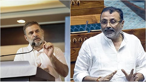 இந்தியாவுக்கு எதிராக பேசிய ராகுல் காந்தியின் பாஸ்போர்ட்டை பறிமுதல் செய்ய வேண்டும்: பாஜக எம்.பி. நிஷிகாந்த் வலியுறுத்தல்